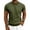 (Casual 49)Army Green, variant on T Shirts for Men Short Sleeve Crewneck T-Shirt Casual Solid Color Loose Square Check Comfort Basic Going-Out Tees Shirt