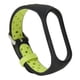 thumbnail image 1 of Correa de pulsera inteligente Bling Bling silicona suave Mi Band 7 negro verde, 1 of 12
