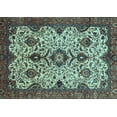 thumbnail image 1 of Ahgly Company Indoor Rectangle Abstract Light Blue Modern Area Rugs, 2' x 3', 1 of 4