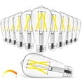 thumbnail image 1 of Bombilla LED Hizashi Vintage Edison de 6 W, 4000 K, 700 lm, E26, paquete de 12, 1 of 6