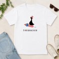 thumbnail image 3 of Veylor Haus Firequacker Funny 4th of July Goose, Patriotic USA Graphic, Unisex Cotton Summer Shirt, 3 of 9
