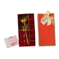 thumbnail image 3 of Flores de rosas artificiales decorativas para el Día de San Valentín, con caja de regalo y tarjetas, regalos de San Valentín para cumpleaños de niñas 1 flor artificial, 3 of 8