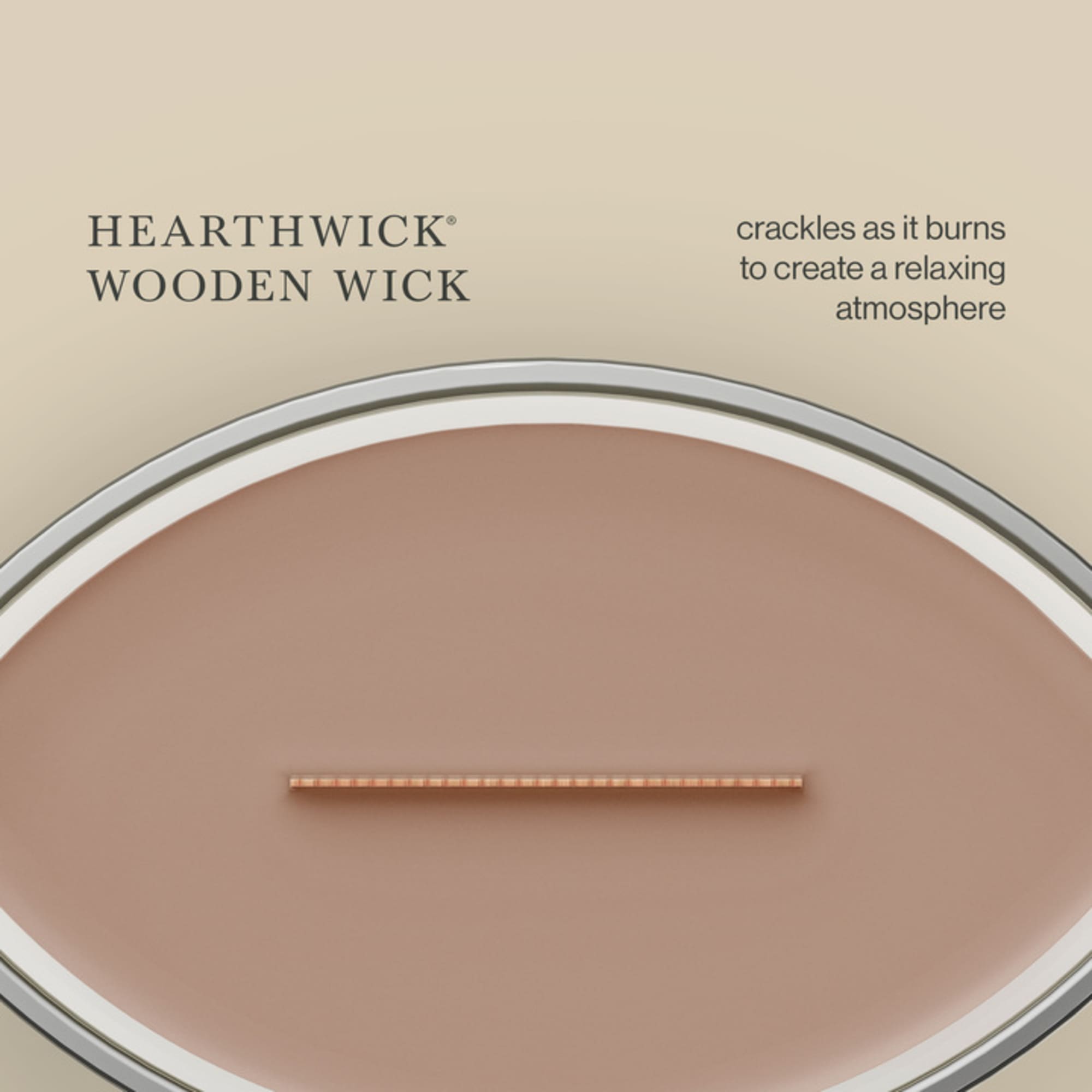 Woodwick 16 oz Ellipse Scented Candle, Cashmere photo 5