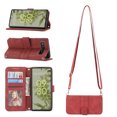 thumbnail image 1 of Mantto Crossbody Wallet Case for Google Pixel 6A 6.1 inch,Premium PU Leather Shockproof Flip Stand Magnetic Closure Folio Card Slots Phone Case with Shoulder Strap,Red, 1 of 9