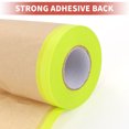 thumbnail image 5 of Unique Bargains Pre-Taped Masking Paper Automotive Paint Masking Paper 45x2000cm / 65.62ftx17.72" Brown Green, 5 of 7