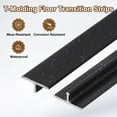 thumbnail image 3 of 2.9Ft x 0.47" T-Molding Floor Transition Strips, Flat Divider Strip, Black, 3 of 6