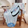 thumbnail image 5 of Flowers Letter J Flannel Blanket 50"x60", Monogrammed Gifts for Women Initial Gifts, Inspirational Personalized Initial Letter Blanket, Retirement Birthday Blanket for J Monogrammed Throws, 5 of 5