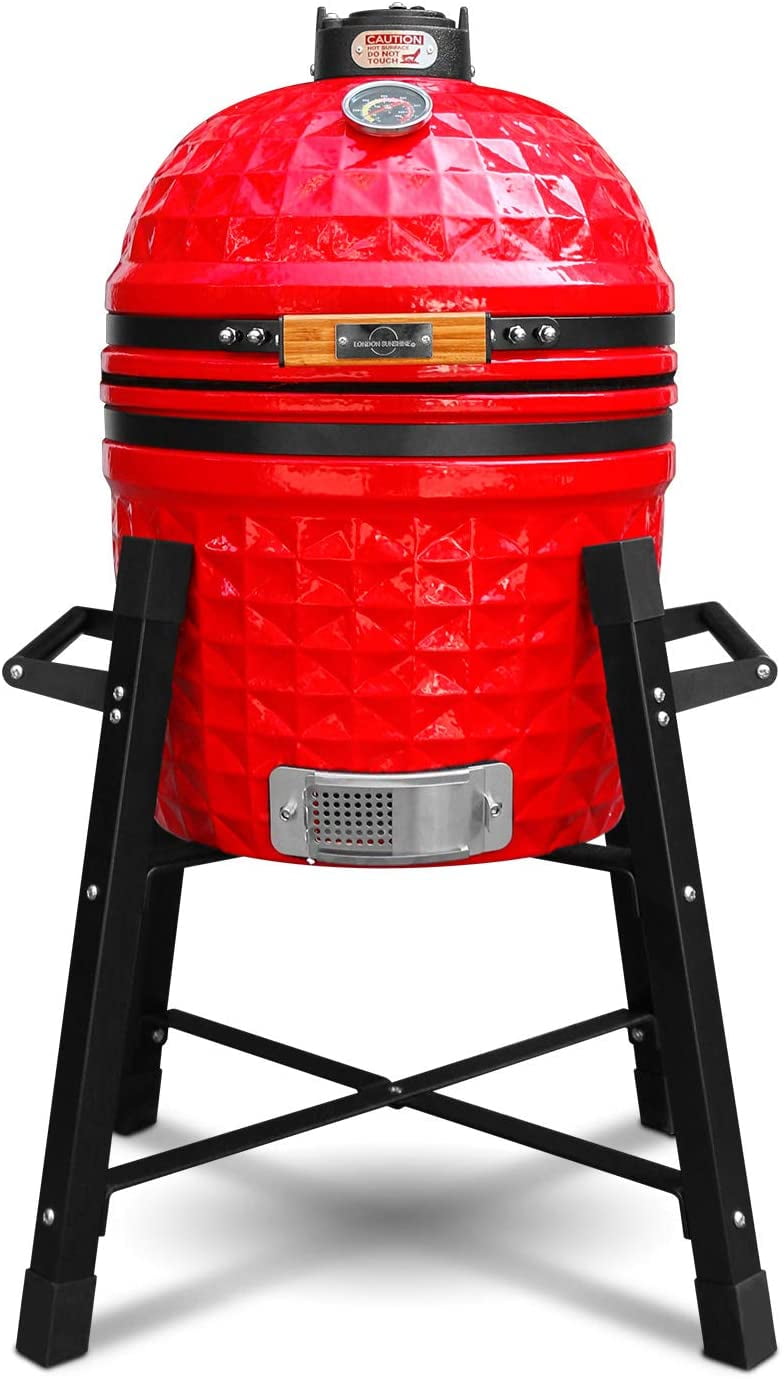 London Sunshine Diamond Ceramic Kamado Charcoal BBQ Grill - Smoker