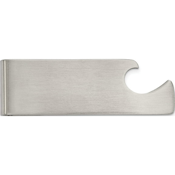 Stainless Steel Brushed Bottle Opener Money Clip (65.74 X 20) Made In China srm175