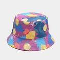 thumbnail image 5 of CoCopeaunts Womens Bucket Hat Fresh Fruit Pattern Reversible Men Fisherman Hat Teen Unisex Travel Sport Sun Protection Basin Hat, 5 of 8