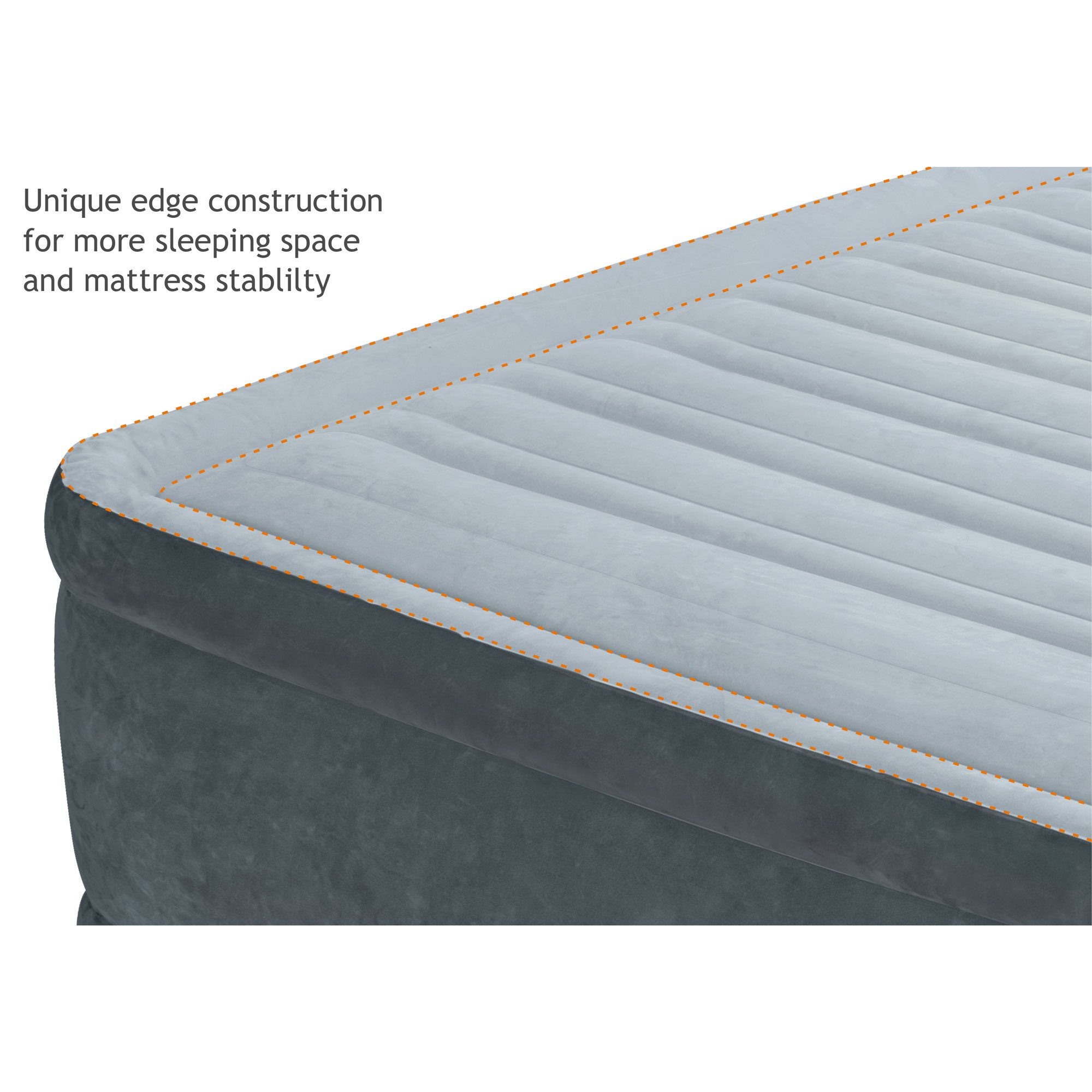 Intex Twin 13" Intex Dura Beam Plus Series Mid Rise Airbed Mattress with Built In Electric Pump - image 5 of 9