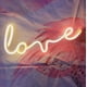 thumbnail image 3 of Letreros de neón con luz LED de amor para niños, ideal como regalo decorativo para pared, habitación, boda, fiesta, bar, pub, hotel, playa o cualquier ocasión (blanco cálido)., 3 of 5