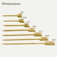 thumbnail image 2 of BambooMN Gluten Free Food Marking Bamboo Paddle Skewer Picks - 9.5" (24.1cm) - 300 Pieces, 2 of 5