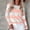 Light Pink, variant on Graphic Tees for Women T-Shirts for Women Casual Crew Neck Long Sleeve Color-Blocked Printed Top Everyday Wear Blue XL