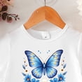 thumbnail image 5 of CYRBOKO Girls Outfit Sets, Short Sleeve Elastic Waist Casual Printed T-Shirts and Pants White Size 7-8 T, 5 of 5