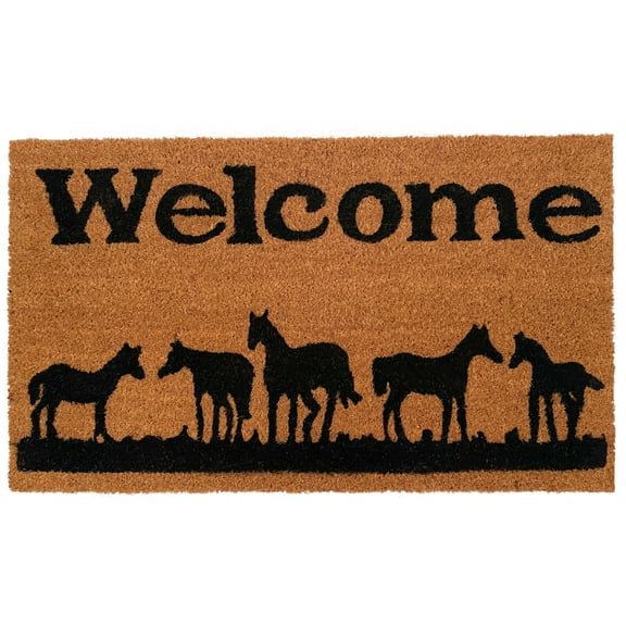 Calloway Mills Horses Welcome Doormat, 36" x 72"