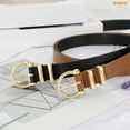 thumbnail image 6 of WHIPPY Women's Leather Belts for Jeans Dresses Pants Casual Ladies Belt with Gold Buckle 2 Pack, 6 of 9
