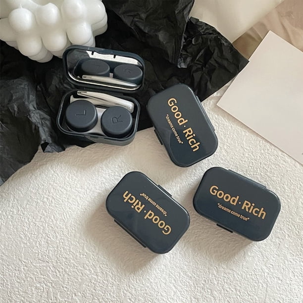 CaiYueKe Portable Contacts Lens Case Travel Storage Box Compact Holder Leak Proof Daily Use Waterproof Contact Lens Container Organizer for Contacts Accessories