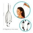 thumbnail image 2 of Daiwa Felicity Copper Acupressure Head Massager with Magnetic Therapy for Relaxation and Scalp Massage – Gold and Silver, 2 of 6