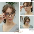 thumbnail image 2 of JM 3 Pack Trendy Square Blue Light Blocking Reading Glasses for Women Men, Oversized Computer Readers Spring Hinge, 2 of 7