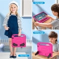thumbnail image 7 of SUPNICE Kids Case for Fire Max 11 Tablet (13th Generation, 2023 Release), Fire Max 11 Tablet Case, Shockproof Lightweight Hanle Stand Case for All-New Amazon Kindle Fire Max 11 Tablet - Pink, 7 of 7