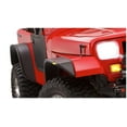 thumbnail image 5 of Bushwacker 10924-07 Black Jeep Flat Style Textured Finish 4-Piece Fender Flare Set for 1987-1995 Jeep Wrangler YJ (Excludes Renegade), 5 of 9