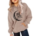 thumbnail image 2 of Mercatoo Kids' Hooded Sweatshirt with Witch & Moon Design Soft Pullover Crewneck, Long Sleeve Unisex Top for Children, Multiple Colors, 2 of 7