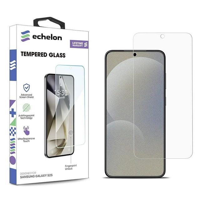 Mica Vidrio ECHELON para Samsung S25 y S24 Protectora de pantalla transparente