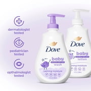 Baby Dove Sensitive Skin Care Baby Wash For a Calming Baby Bath Wash Calming Moisture Hypoallergenic And Tear-Free, Washes Away Bacteria, 13 fl oz