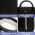 thumbnail image 4 of Fit + Fresh Bloomington Lunch Bag with two containers - Black Leopard Print, 4 of 8