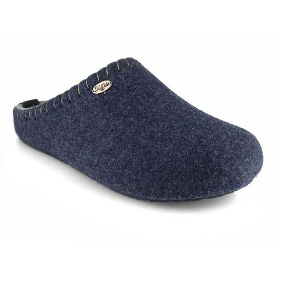 Tuffeln® Felt Slippers with Arch Support «Auszeit», blue