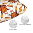 thumbnail image 3 of Yiaed Thanksgiving Turkey Leaves Print Brushed Microfiber Envelope Pillowcases, Standard,Envelope Closure Pillow Cases(No pillow core)-20"x30", 3 of 6