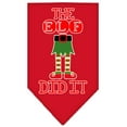 thumbnail image 5 of Christmas Pet and Dog Bandana Screen Printed, "The Elf Did It", 5 of 10