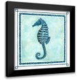 thumbnail image 1 of Shamp, Cindy 15x15 Black Modern Framed Museum Art Print Titled - Seahorse Frame II, 1 of 5
