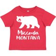 thumbnail image 3 of Inktastic Missoula, Montana White Bear Silhouette Boys or Girls Toddler T-Shirt, 3 of 5