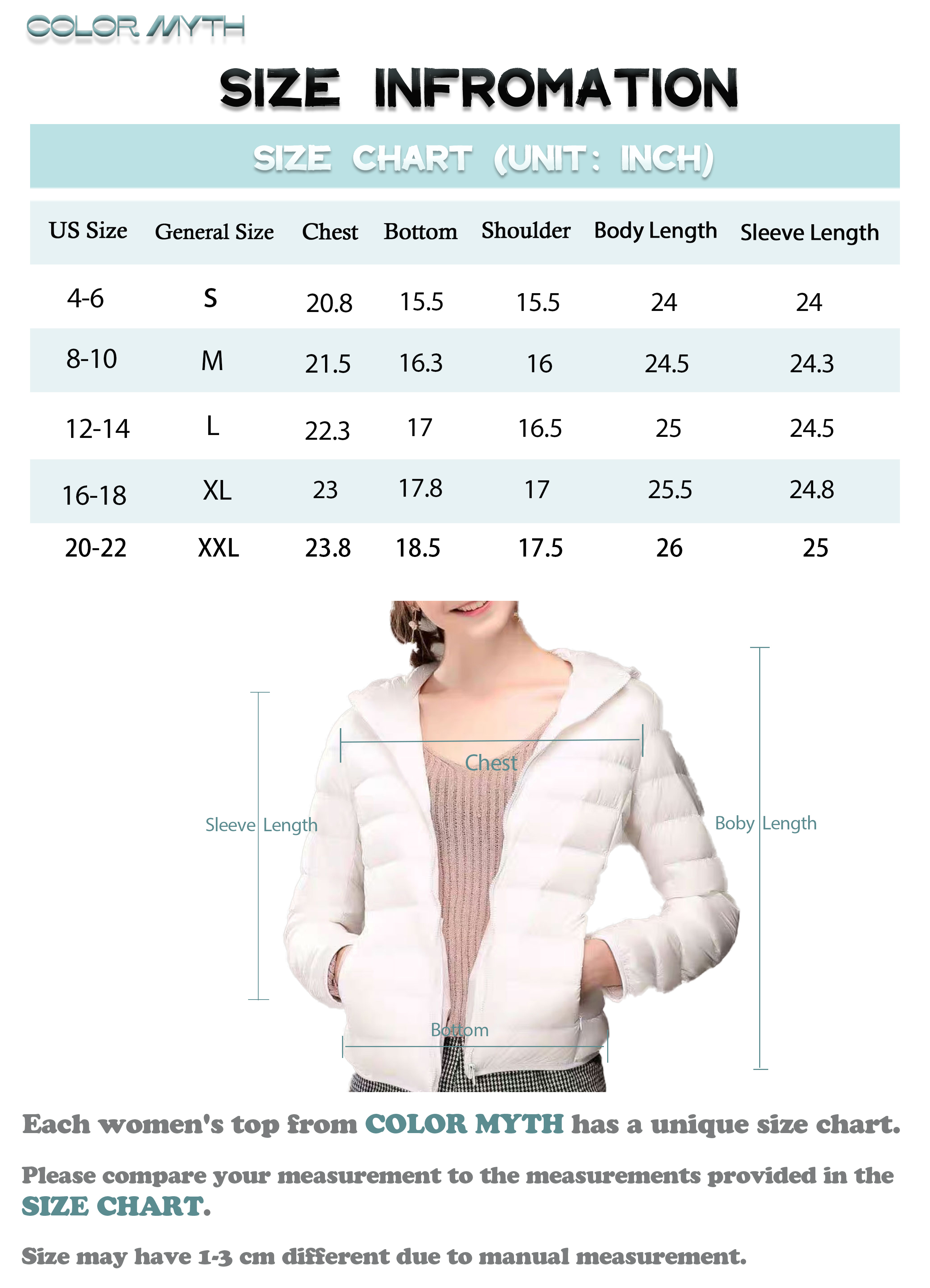 Color Myth Women's Lightweight Long-Sleeve Full-Zip Water-Resistant ...