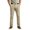 Khaki, variant on Rexolia Men's Stretch Straight Fit Twill Pants Flat Front Belt Loops Casual Work Golf Army Green L