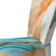 thumbnail image 3 of Designart "Blue And Green Fluid Ink Art" Upholstered Modern Accent Chair and Arm Chair, 3 of 5