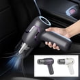 thumbnail image 1 of Aspiradora y soplador inalámbrico 3 en 1 - 15KPA Potente portátil portátil para hogar y auto - Recargable con manguera extendida y accesorios multicepillo, 1 of 9