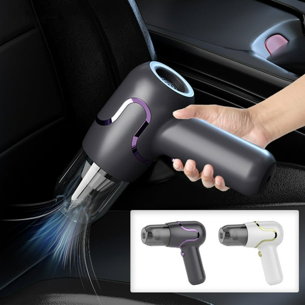 Aspiradora y soplador inalámbrico 3 en 1 - 15KPA Potente portátil portátil para hogar y auto - Recargable con manguera extendida y accesorios multicepillo