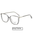 thumbnail image 4 of Gafas de moda con montura grande y protección contra la luz azul, estilo coreano, ajustadas, con decoración de colores lisos, montura de gafas de moda, 4 of 5
