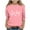 Pink#2, variant on SERTG Girls St.Patrick's Day Cute Print T-Shirt 3/4 Sleeve Round Neck Soft Cotton Shirt Kids Fashion Casual Everyday Tops(Green#2,10-11 Years)