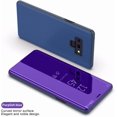 thumbnail image 2 of Case for Galaxy Note 9 Luxury Clear View Electroplate Mirror Makeup Design Flip Wallet 360 Full Body Built-in Screen Protection Slim Hard Mirror Kickstand Cover, 2 of 11
