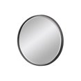 thumbnail image 1 of Urban Trends Collection 37518 Metal Round Wall Mirror with Keyhole Hanger - Large, Grey, 1 of 1