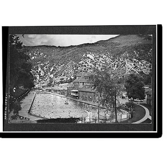 Historic Print, Hot Springs Lodge, Glenwood Springs, Garfield County, CO, 16" x 20"