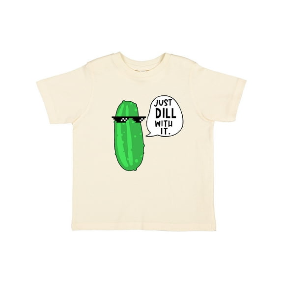 Inktastic Just Dill with It Chill Dill Pickle in Sunglasses Boys or Girls Toddler T-Shirt