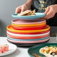thumbnail image 3 of Modern Scandinavian Ceramic Dinner Plates, Round Matte Glaze Plates for Pasta, Salad, and Steak, 3 of 8