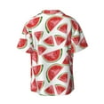 thumbnail image 7 of Kdxio Men's Hawaiian Shirt for Men Short Sleeve Shirt Hand Drawn Watermelon Summer Casual Holiday Beach Button Down T-Shirts, 7 of 7