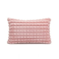 Zhuge Throw Pillow Cover 12x20 Decorative Cushion Case Farmhouse Pillowcase Modern Pillow Covers for Sofa,Couch, Living Room, Pink