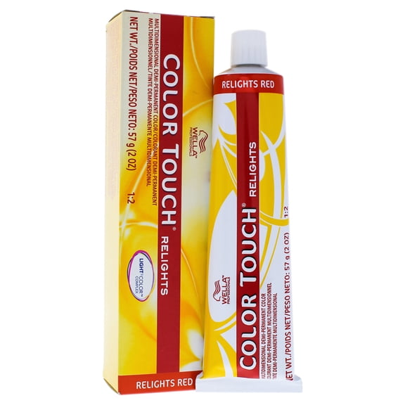 Color Touch Relights Demi-Permanent Color - 43 Red Gold by Wella for Women - 2 oz Hair Color